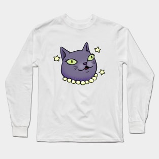 Blue Princess Cat Long Sleeve T-Shirt